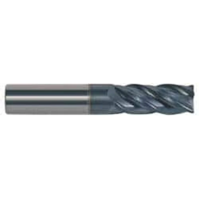 Accupro 1/8, 1/4 LOC, 1/8 Shank Diam, 1-1/2 OAL, 4 Flute, Solid Carbide Square End Mill Single End, AlTiN Finish, Spi...